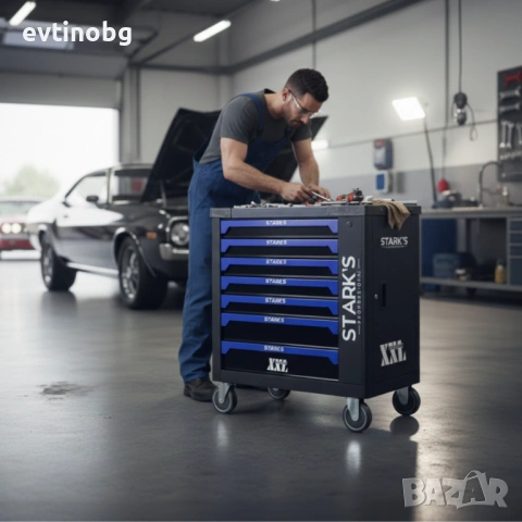 Професионална количка с инструменти 258 части – пълен набор за автосервизи и майстори, снимка 2 - Куфари с инструменти - 53788406