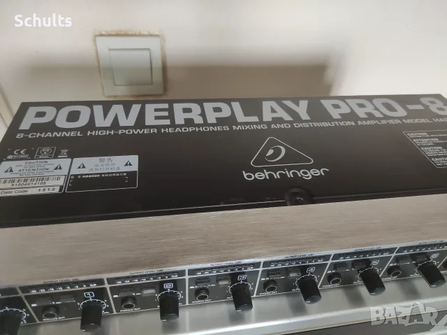 Behringer ha 8000 професионален слушалков усилвател, снимка 8 - Аудиосистеми - 55829631