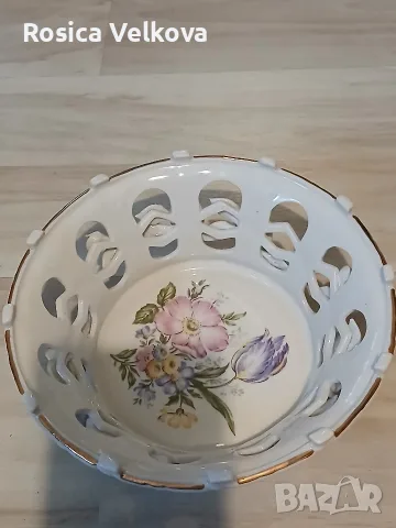 Красива порцеланова купа FENA , снимка 5 - Антикварни и старинни предмети - 56004199