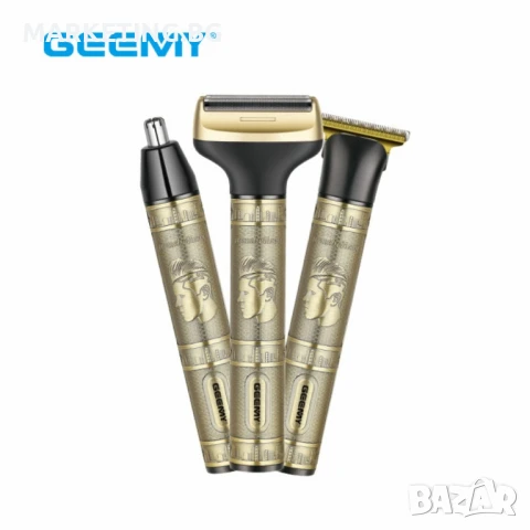 Тример Geemy GM-8045 3 в 1 – Комплект за подстригване и бръснене за мъже, снимка 4 - Тримери - 50525606