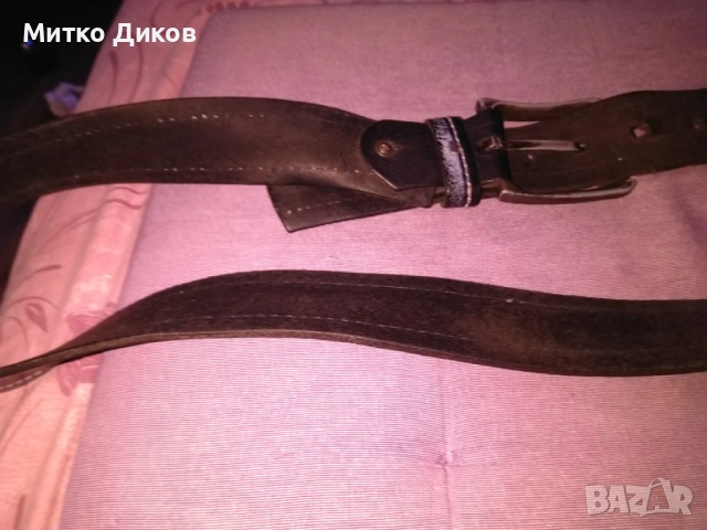 Колан естествена кожа дълъг 130см на 4см , снимка 8 - Колани - 53322462