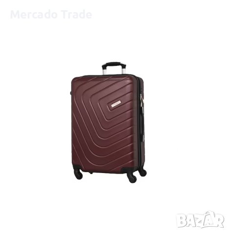 Комплект Mercado Trade, 4бр. луксозни куфари, 2052-4, ABS, Вишна, снимка 2 - Куфари - 40477600