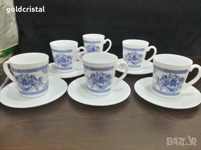 френски аркопал чаши за чай кафе , снимка 6 - Антикварни и старинни предмети - 48371053