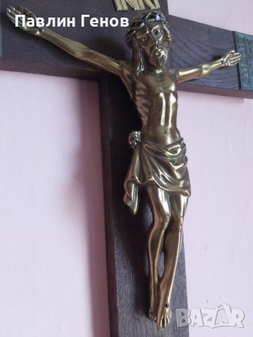 Стар кръст , Исус Христос 50.5х31.5см, снимка 5 - Други ценни предмети - 41394713