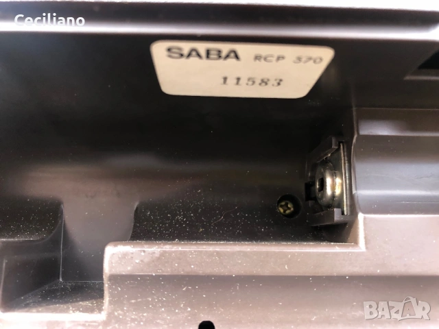 Радиокасетофон SABA RCP 570, снимка 13 - Радиокасетофони, транзистори - 53413639