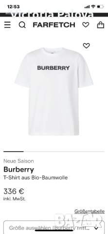 Дамска vintage тениска BURBERRY оригинал, снимка 2 - Тениски - 41098869