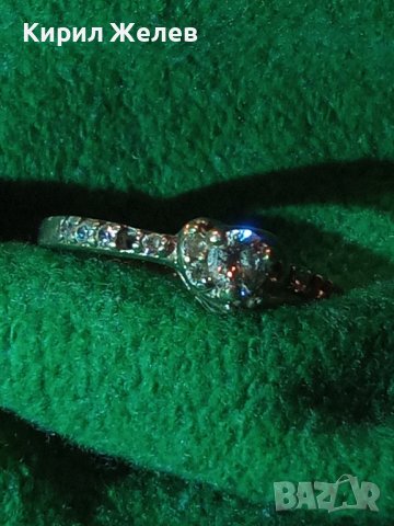 ЕЛЕГАНТЕН СКЪПОЦЕНЕН СРЕБЪРЕН ДИЗАЙНЕРКИ АРТ ПРЪСТЕН СРЕБРО 925 с ИСКРЯЩИ ЦИРКОНИ 33136, снимка 15 - Пръстени - 39666740