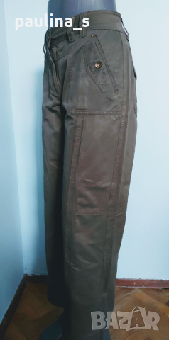 Дизайнерски дънки с кожен ефект "Million of women" / M - L - ХL, снимка 2 - Дънки - 15432740