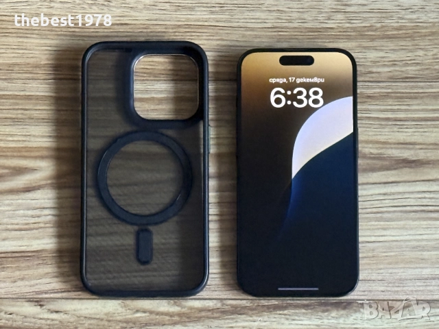 iPhone 15 Pro 256GB Black Titanium/Като Нов/Батерия 92%