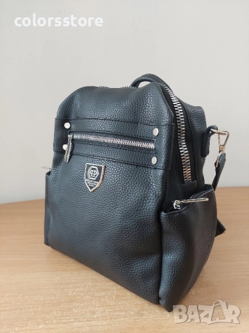 Черна раница Pfilipp Plein/IM188p, снимка 3 - Раници - 51838009