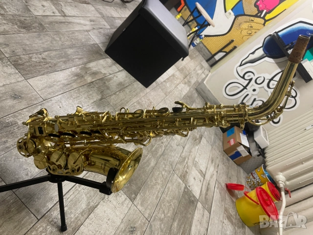 Stagg (Белгия) WS-AS-215 Eb Alto Sax w/ Case алто саксофон, снимка 3 - Духови инструменти - 53613356