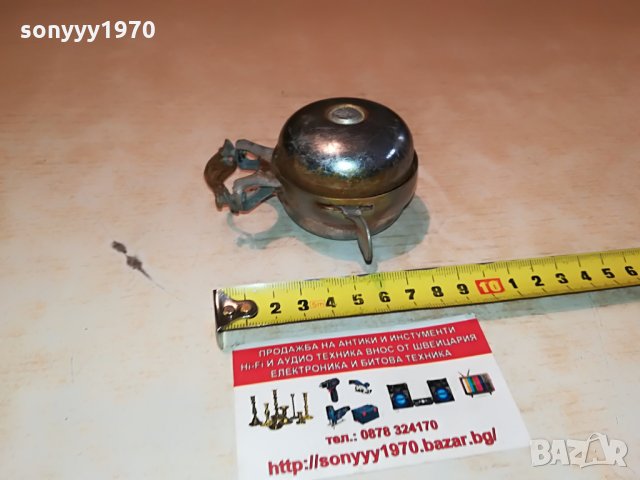 РЕТРО ЗВЪНЕЦ ВНОС шВЕИЦАРИЯ 0703221747, снимка 14 - Антикварни и старинни предмети - 36025971