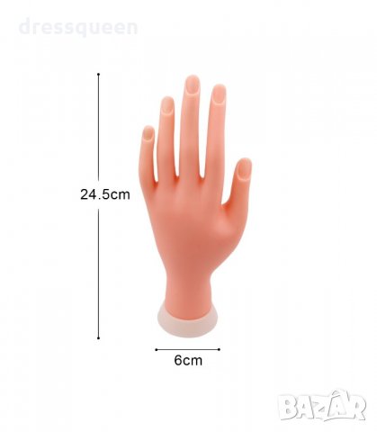 3174 Силиконова ръка за маникюр тренировъчна, снимка 6 - Педикюр и маникюр - 34236814