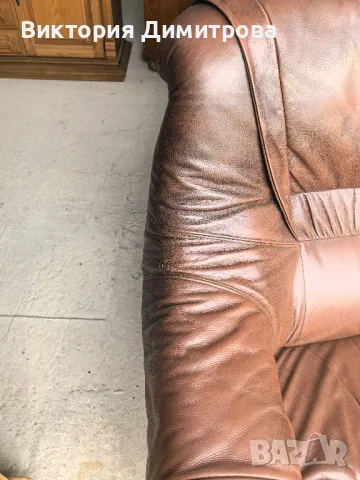 Комплект: Триместен диван + 2 фотьойла , снимка 5 - Дивани и мека мебел - 49691067