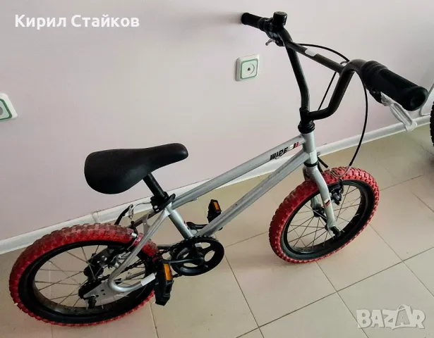 Детски велосипед BMX 16" WIPE 500, за 5 – 7 год., сив, снимка 5 - Велосипеди - 47445115