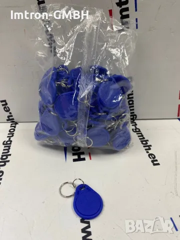  RFID MiFare 1 чип карта ключодържател 13.56 MHz за контрол на достъп сини, снимка 2 - Друга електроника - 49841238