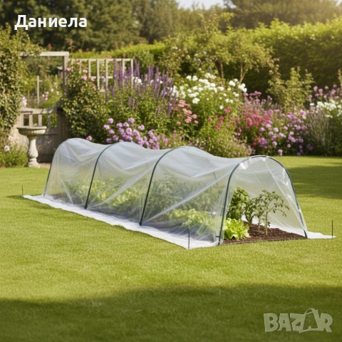 Мини оранжерия - сгъваема, практична и идеална за всеки градинар - 1,8 х 6м, снимка 2 - Оранжерии - 53618272