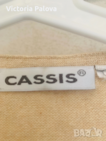 Нежна блуза CASSIS коприна и кашмир, снимка 8 - Блузи с дълъг ръкав и пуловери - 36290129