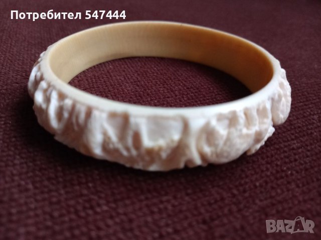Гривна естествена слонова кост., снимка 4 - Гривни - 39604954