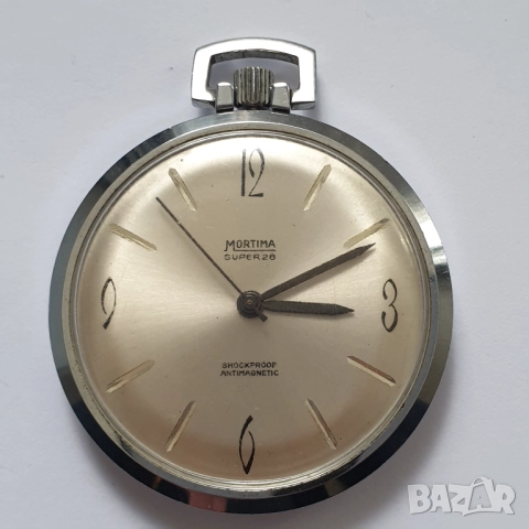 Джобен часовник mortima super 28, снимка 3 - Антикварни и старинни предмети - 49959479