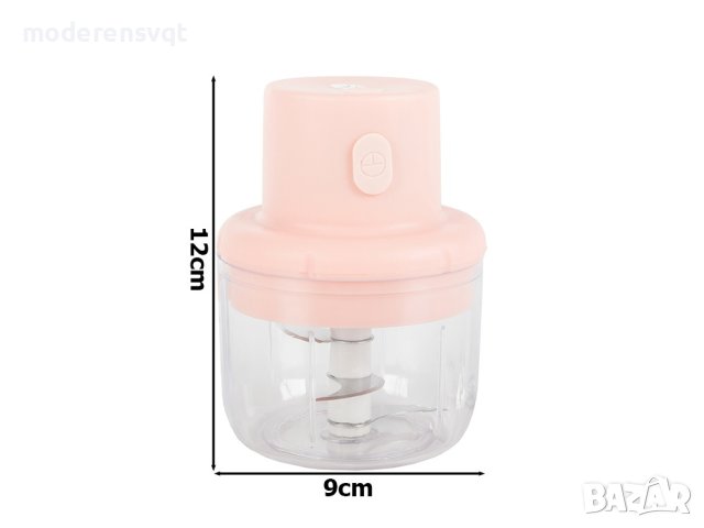 ДОМАШЕН ЕЛЕКТРИЧЕСКА БЕЗЖИЧЕН МИНИ КУХНЕНСКИ ЧОПЪР ЗА МЕСО,ЧЕСЪН ЗЕЛЕНЧУЦИ И ДР., снимка 5 - Чопъри и пасатори - 40752356