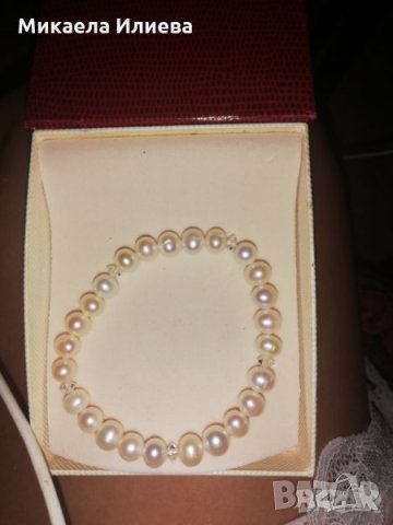 Сребърен пръстен с перла, снимка 1 - Бижутерийни комплекти - 42301507