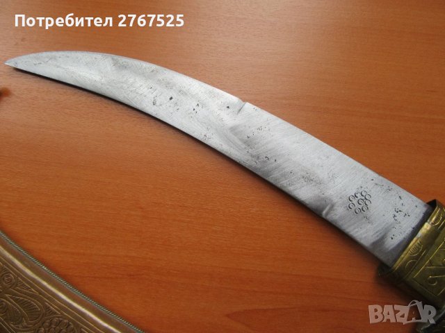ГОЛЯМА Кумая ханджар джамбия нож османски тип нож за декор възстановки театър, снимка 6 - Антикварни и старинни предмети - 39375167
