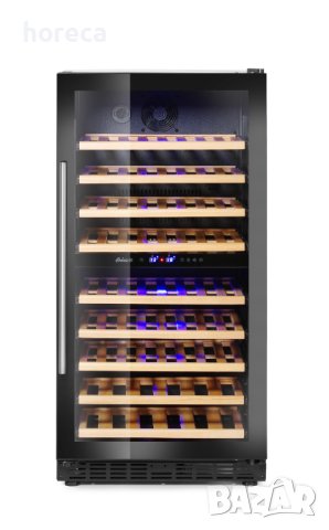 Охладител за вино - 2 зони, 72 бутилки, от 5 до 22˚C, снимка 1 - Хладилни витрини и фризери - 41398161