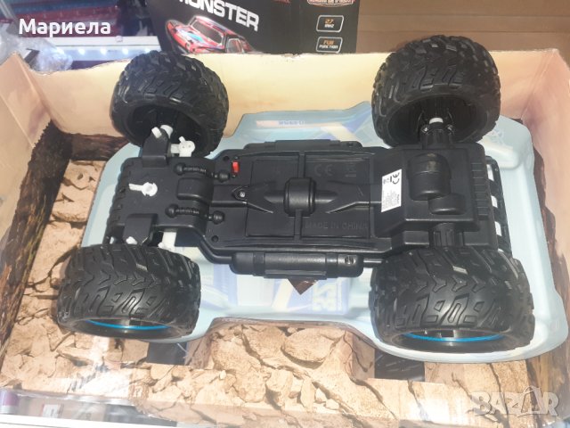 Джип с дистанционно , Extreem monster 1:10 , 27mhz , радиоуправляема джипка, снимка 4 - Електрически играчки - 38601611