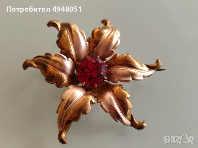 Старинна брошка, снимка 2 - Други - 56343266