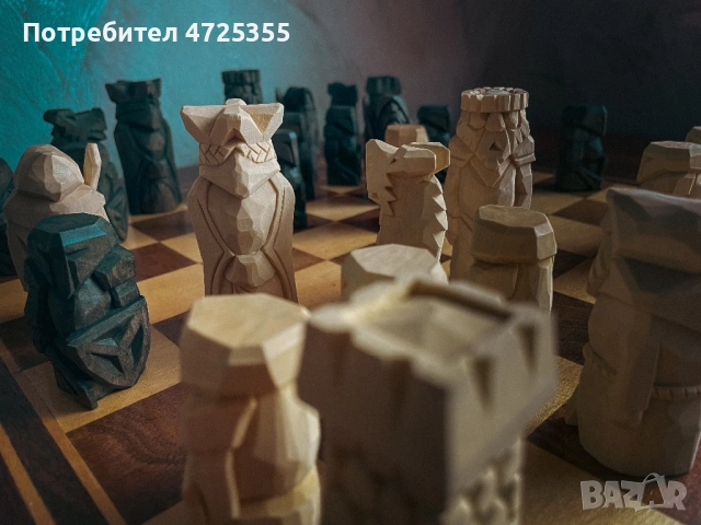 Фигури за шах в средновековен фентъзи стил, снимка 2 - Шах и табла - 53303089