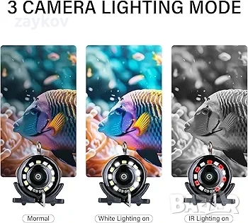 Подводна риболовна камера 5" LCD монитор, преносима рибарска камера със светлина 30 метра, снимка 5 - Камери - 52972381