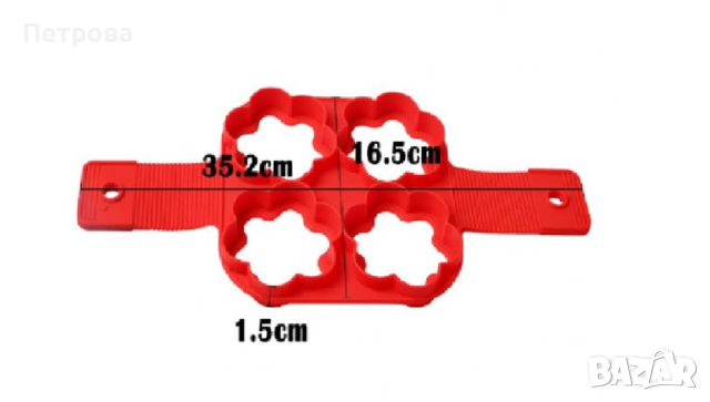 Форма за палачинки/омлети - цветя, снимка 2 - Форми - 44533340