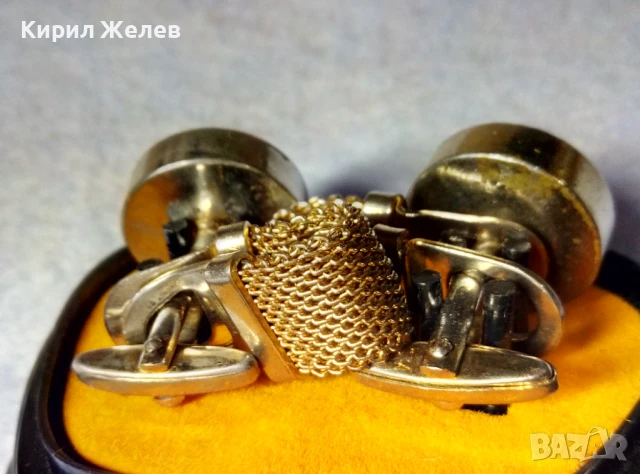 Стари СКЪПОЦЕННИ ПОЗЛАТЕНИ БУТОНЕЛИ MADE in GDR с ЮВЕЛИРНО ФАСЕТИРАН КРИСТАЛ RIVOLI ЛУКС МОДЕЛ 19027, снимка 14 - Антикварни и старинни предмети - 51264676