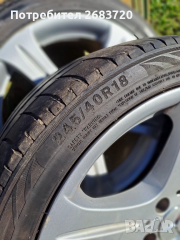 Летни джанти 18 за Mercedes със гуми 2 те 265/35R18 другите 245/40R18 , снимка 5 - Гуми и джанти - 52816152