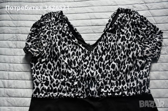 Елегантна права рокля, размер 46, снимка 2 - Рокли - 39481867