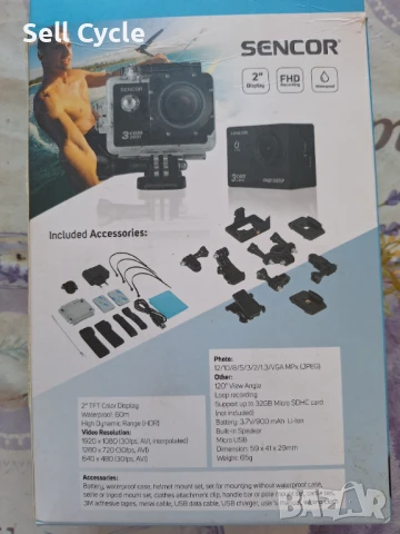 ✅КАМЕРА SENCOR 3CAM 2000❗, снимка 3 - Камери - 51353487