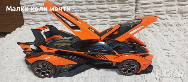 метална кола Lamborghini v12 Vision GT - 2020 . Мащаб 1:18 -, снимка 2 - Колекции - 52914335