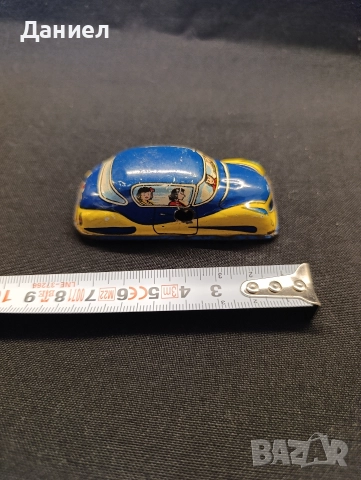 Малка метална количка, снимка 4 - Антикварни и старинни предмети - 52919292