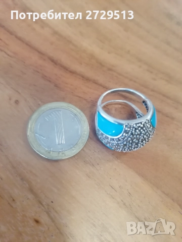  Сребърен пръстен, снимка 6 - Пръстени - 52186555