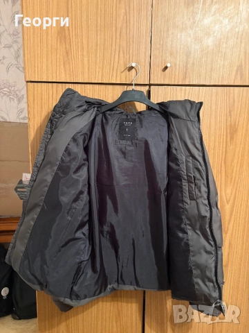 Зимно тъмносиво яке, снимка 4 - Якета - 53244383