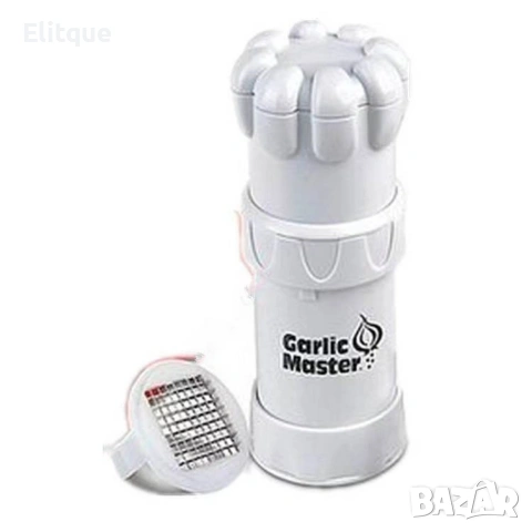 Преса за чесън GARLIC MASTER – нарязване на кубчета бързо и лесно, снимка 3 - Други стоки за дома - 53339738