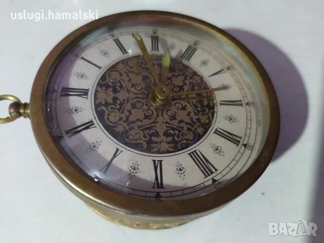 Стар немски настолен часовник, снимка 3 - Антикварни и старинни предмети - 53297386