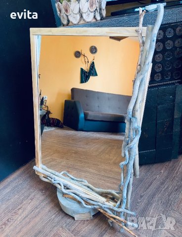 Екстравагантно огледало с клонки. Ръчна изработка! 