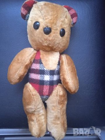 Стара колекционерска играчка мече от 70-те години, снимка 3 - Колекции - 42277968