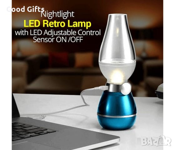 LED ретро лампа Нощна лампа, снимка 2 - Настолни лампи - 39366355