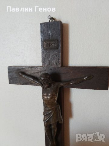 Стар кръст , Исус Христос 25х12.5см, снимка 5 - Други ценни предмети - 41394403