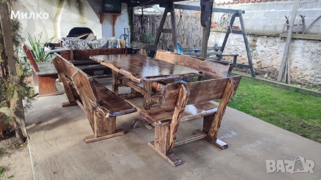 Масивна дървена маса, снимка 12 - Градински мебели, декорация  - 40849162