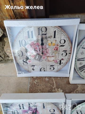 Часовник,30см,метален,винтич цветя 20лв, снимка 6 - Стенни часовници - 39881804