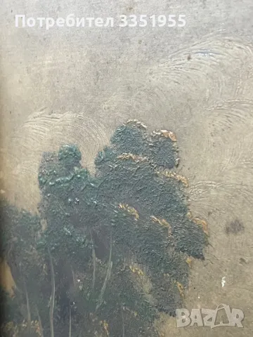 Стара Гръцка картина с красива рамка, снимка 4 - Картини - 50335911